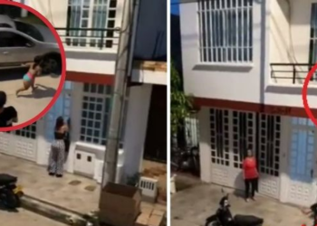 Amante que se esconde en una caja es descubierta por esposa