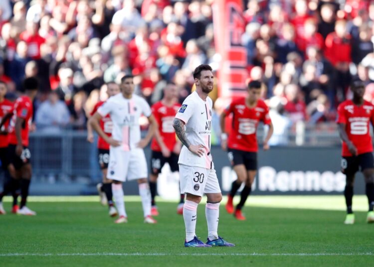 El PSG cayó en su visita al Rennes y perdió su invicto en la Ligue 1