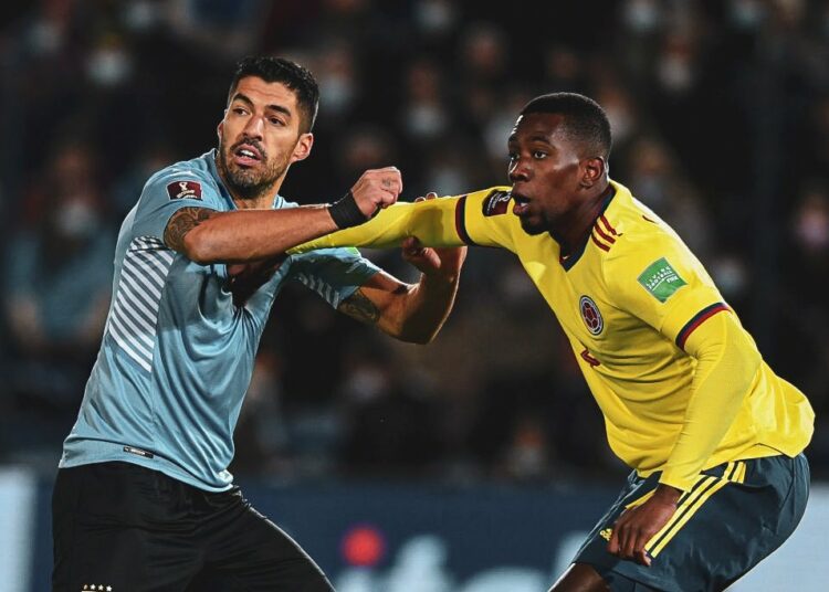 Uruguay y Colombia no se sacaron ventaja y terminaron sin goles