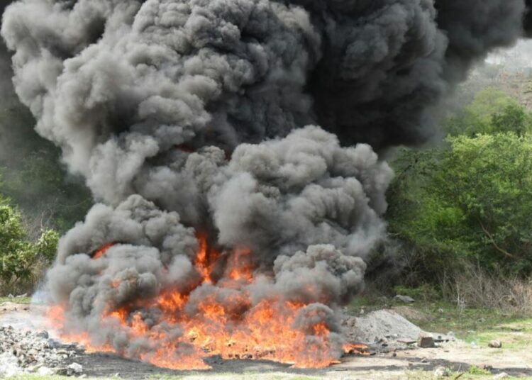 Fiscalía destruye cerca de 120,000 gramos de droga incautada por autoridades de Seguridad