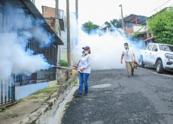 Ministerio de Salud realiza jornada de fumigación en San Salvador