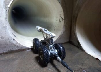Ministerio de Obras Públicas realiza inspecciones con robot cámara al sistema de drenaje