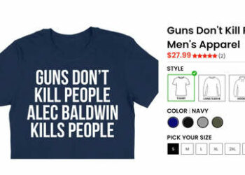 Donald Trump Jr. vende camisetas burlándose de Alec Baldwin tras el incidente en el set de ‘Rust’