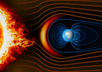 Descubren qué sucede cuando el viento solar golpea la ‘burbuja’ magnética de la Tierra