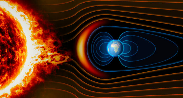 Descubren qué sucede cuando el viento solar golpea la ‘burbuja’ magnética de la Tierra