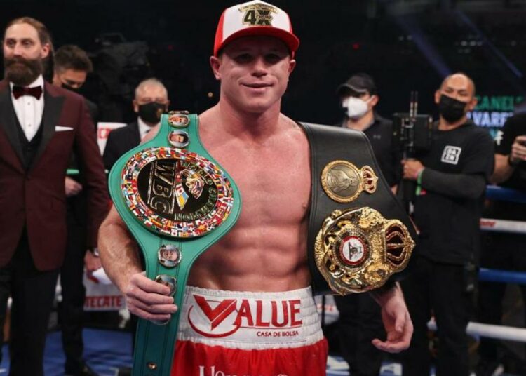 El insólito récord que buscaría Canelo Álvarez en 2022 si derrota a Caleb Plant