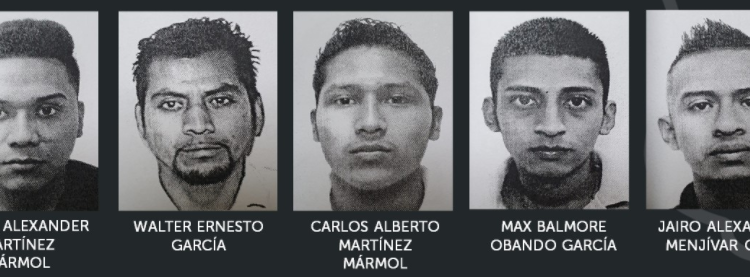 Cinco pandilleros son condenados a 30 años de prisión por homicidio agravado