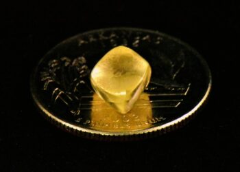 Una pareja encontró con un diamante de más de cuatro quilates