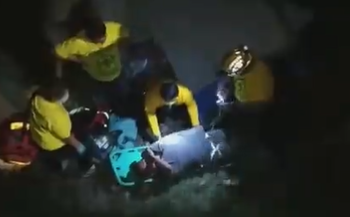 Hombre no vidente es rescatado tras caer en una quebrada