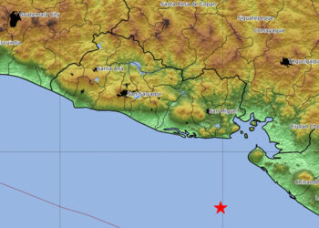 Se reporta sismo de 4.4 frente a la costa de La Unión