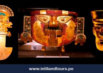 Encuentran sangre humana en la pintura roja que cubre una máscara de oro de 1.000 años de antigüedad en Perú