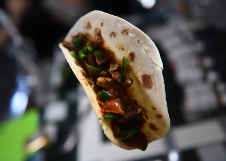 Astronautas prueban «tacos espaciales» con los primeros pimientos cultivados en la Estación Espacial Internacional