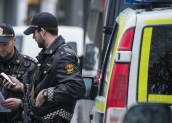 (VIDEO) Un hombre acuchilla a un policía y a varias personas antes de ser abatido en Oslo, Noruega