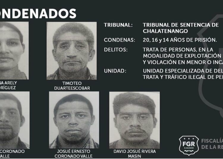 Condenan a mujer por explotar sexualmente a una menor en Chalatenango