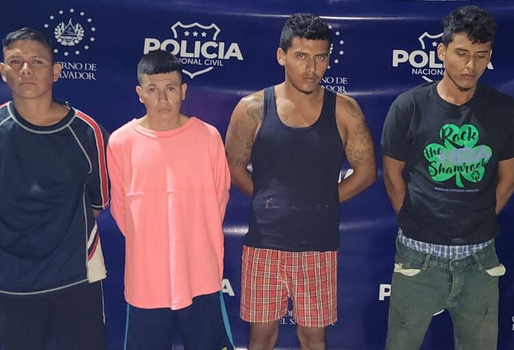 PNC ejecuta incursión en Sonsonate logrando captura de seis peligrosos pandilleros