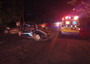 Se registra múltiple accidente de tránsito Chinameca que deja cuatro lesionados