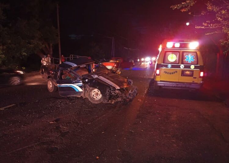 Se registra múltiple accidente de tránsito Chinameca que deja cuatro lesionados