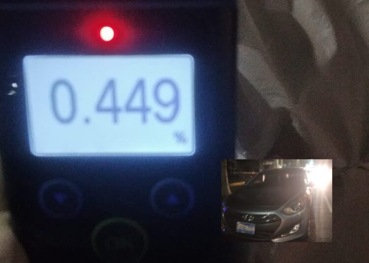 Sacan de las calles a conductores borrachos tras control antidoping