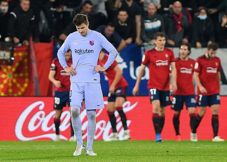 Osasuna le empató al Barcelona y profundizó su crisis
