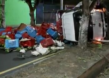 Conductor se duerme al volante y sufre accidente en la Troncal del Norte