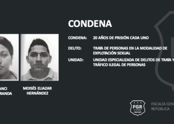 Explotadores sexuales son condenados a 20 años de cárcel