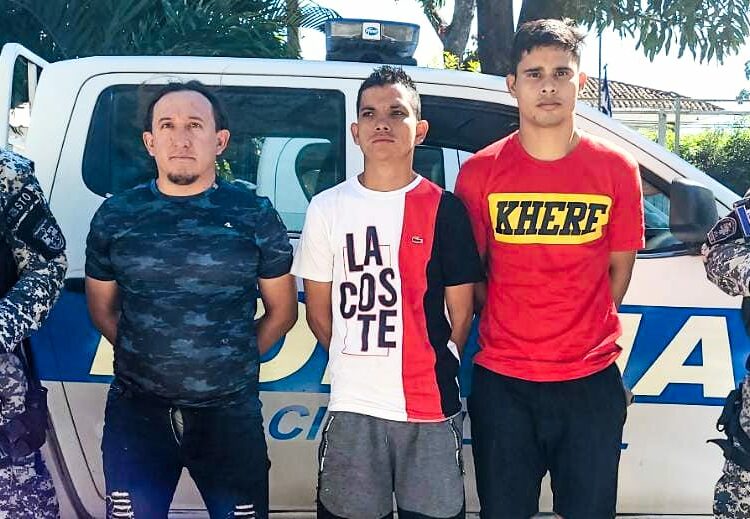PNC captura a 3 sujetos acusados por el delito de tráfico de drogas en Santa Ana