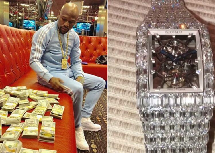 Mayweather presumió de su lujoso reloj de USD 18 millones y lanzó un fuerte mensaje en las redes
