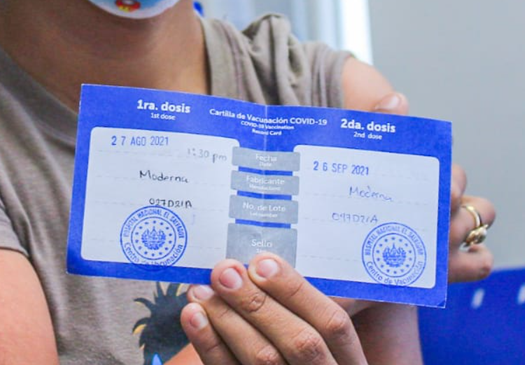 El Salvador obtiene homologación en Europa del certificado digital de vacunación Covid-19