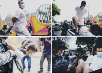 Seguirán en prisión sujetos que fueron captados en video asaltando a pasajeros en un microbús de Apopa