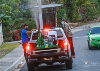 Gobierno desarrolla Megajornada de Fumigación y Abatización en Ayutuxtepeque