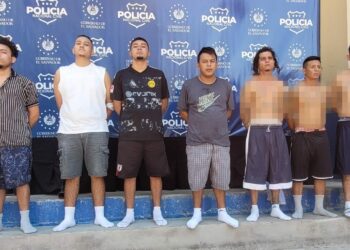 Capturan a 7 pandilleros en un control vehicular instalado en el bulevar del Ejército