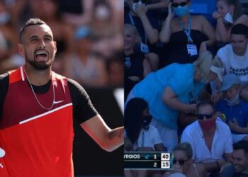 Kyrgios explotó, remató un pelotazo contra la tribuna y le pegó a un niño