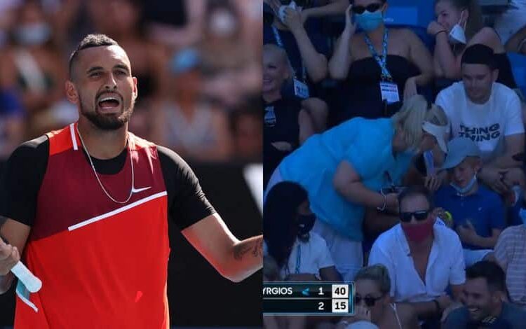 Kyrgios explotó, remató un pelotazo contra la tribuna y le pegó a un niño