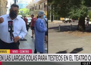 (VIDEO) Un reportero argentino se desmaya en plena transmisión en vivo en medio de la ola de calor que azota al país