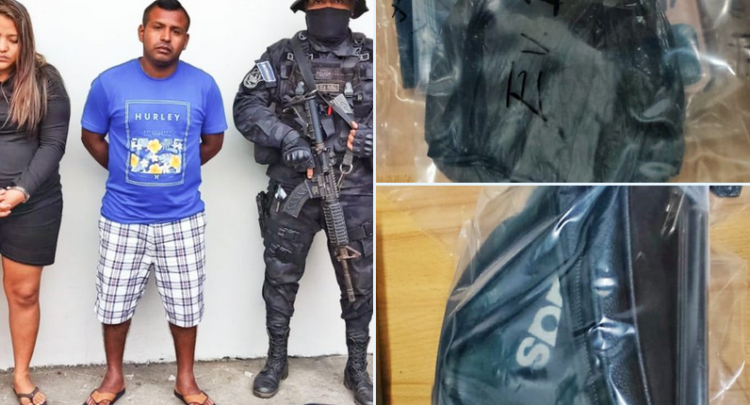 Una pareja que traficaba cocaína es captura por la PNC