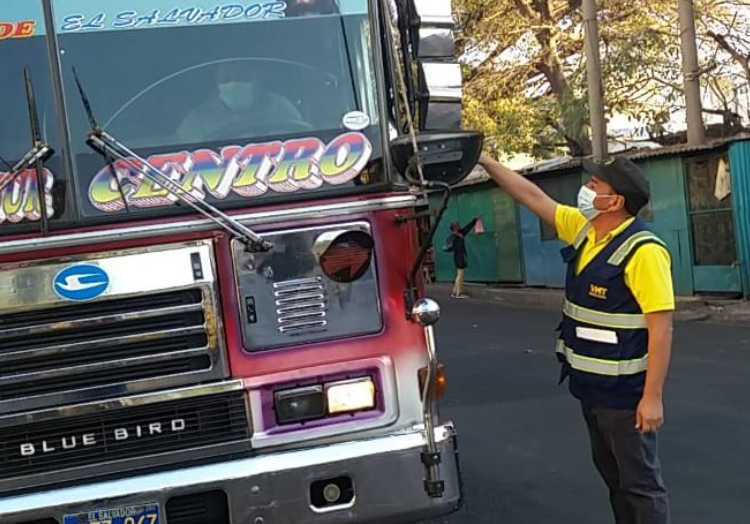 VMT inspecciona cumplimiento de medidas de bioseguridad en el transporte público