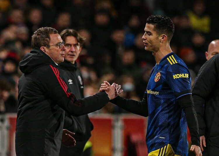 Qué dijo el entrenador del Manchester United sobre el enojo de Cristiano Ronaldo por el cambio
