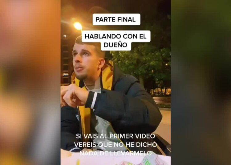 (VIDEO) Un ‘tiktoker’ se queja ‘en vivo’ de un local de comida en España, indigna a la Red y logra el efecto opuesto al que buscaba