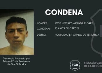 Pandillero es encontrado culpable de herir con arma de fuego a policía y es condenado con 15 años de prisión