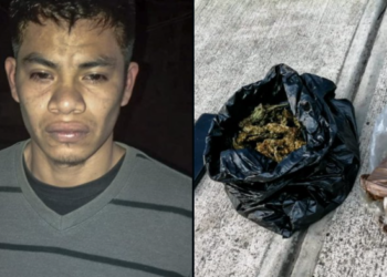 Sujeto es detenido con abundante marihuana en San Miguel Tepezontes