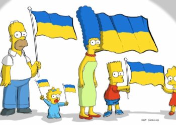 Los Simpson mostraron su apoyo a Ucrania tras el ataque de Rusia