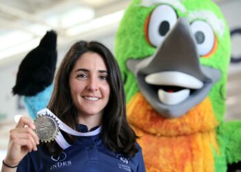 La campeona Panamericana de downhill Mariana Salazar llegó al país