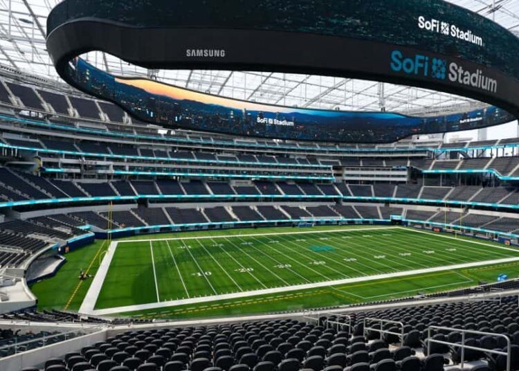 SoFi Stadium, sede del Super Bowl LVI, está listo para la fiesta de la NFL