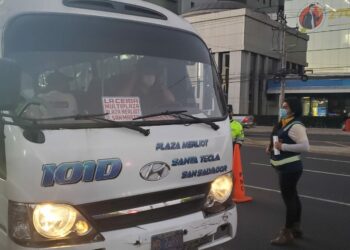 VMT verifica medidas de bioseguridad en transporte colectivo