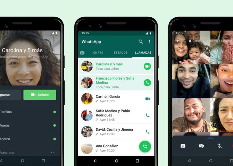 Cómo unirse a videollamadas grupales ya iniciadas de WhatsApp