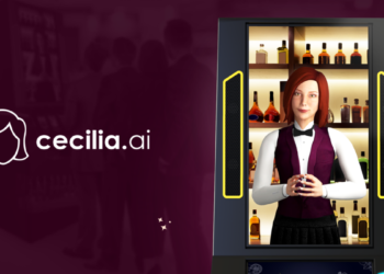 Cecilia, la bartender con inteligencia artificial capaz de preparar 120 tragos en una hora