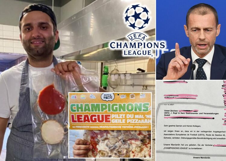 La UEFA toma medidas legales contra un restaurante por llamar ‘Champignons League’ a una pizza’
