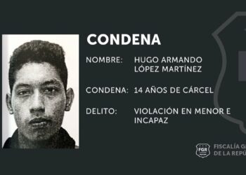 Sujeto pasará 14 años en prisión por abusar sexualmente de una menor de edad