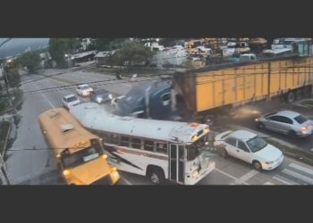 Impactante video de accidente de tránsito en San Pedro Sula que dejó una persona fallecida