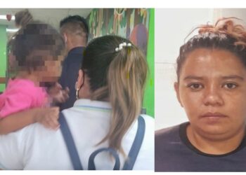 Madre que abandonó a su hija de 3 años en parada de buses, es detenida en Zacatecoluca